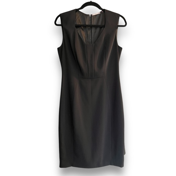 T Tahari Black Sleeveless Sheath Dress Size 8 - Picture 1 of 9